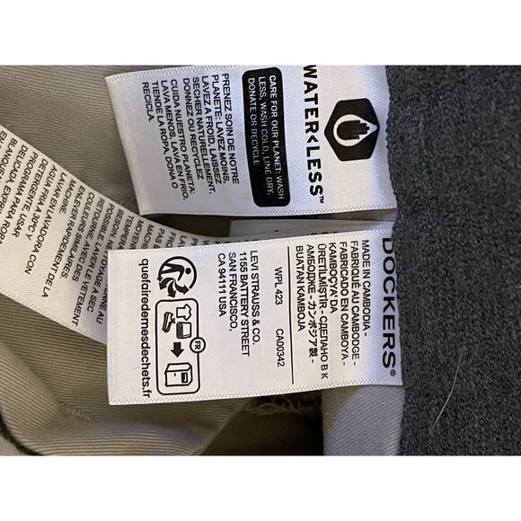 Dockers Smart 360 Flex Pants Khaki Mens 34X32 Tan Chino Workday Classic Fit - Picture 10 of 12